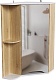 Mixline Мебель для ванной Корнер 67.5 L угловая белая/дуб – фотография-19